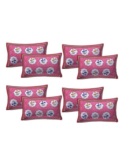 cotton printed pillow covers 4 sets (8 pieces) - 16667035 - Very Small Image - 1