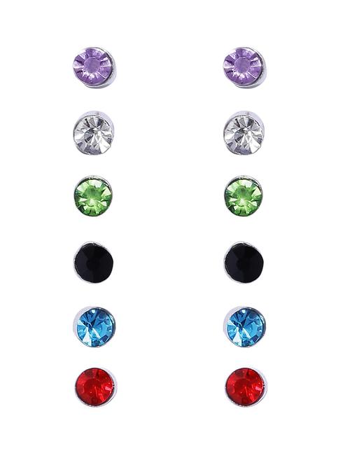 multi colored silver plated combo's. earring - 16667232 - Very Small Image - 1