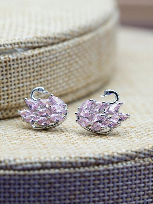 pink studs earring - 16667683 - Very Small Image - 1
