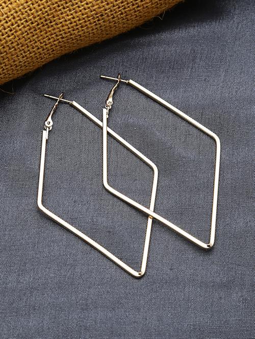 gold metal drop earring - 16668011 - Very Small Image - 1