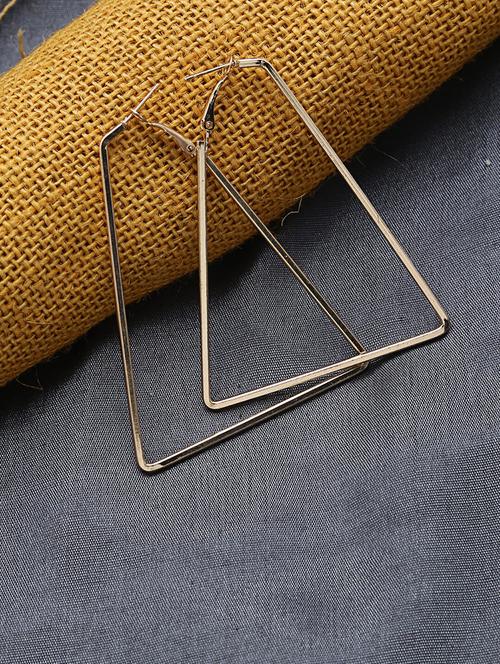 gold metal drop earring - 16668017 - Very Small Image - 1