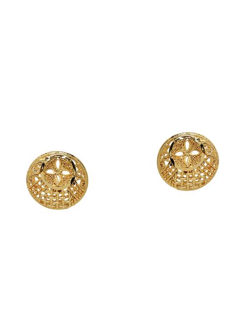 gold metal studs earring - 16668020 - Very Small Image - 1