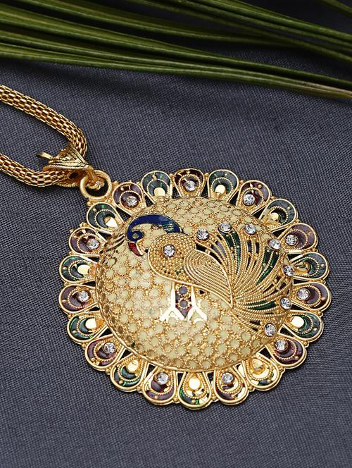 gold metal pendant - 16668084 - Very Small Image - 1
