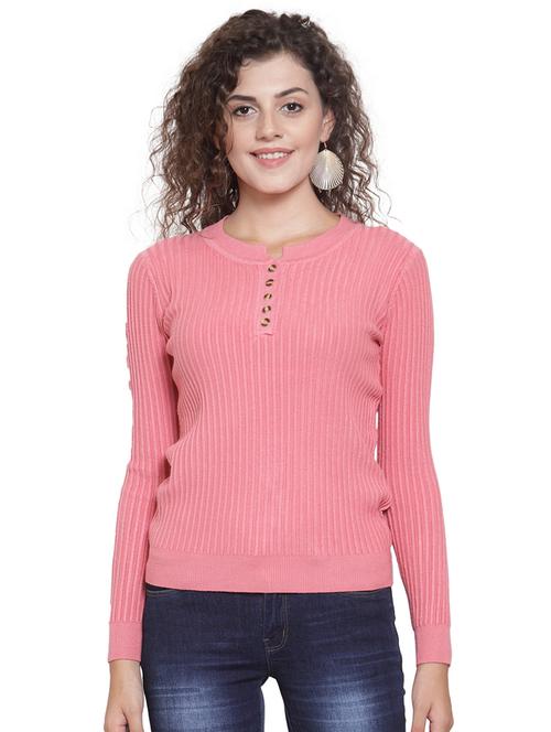round neck long sleeved pullover - 16668371 - Very Small Image - 1