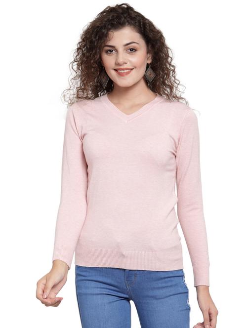 v neck long sleeved pullover - 16668404 - Very Small Image - 1