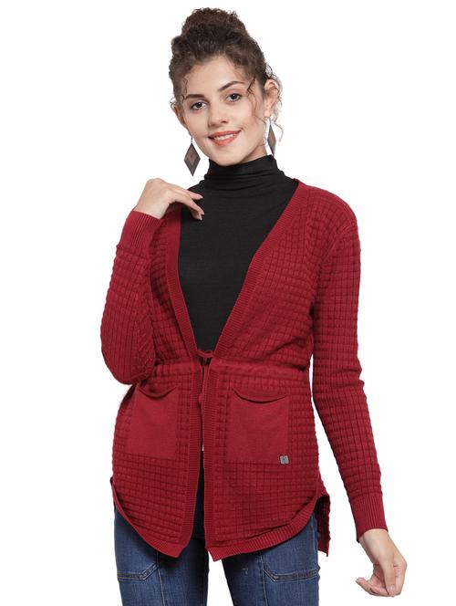 tie front asymmetric shrug - 16668414 - Very Small Image - 1