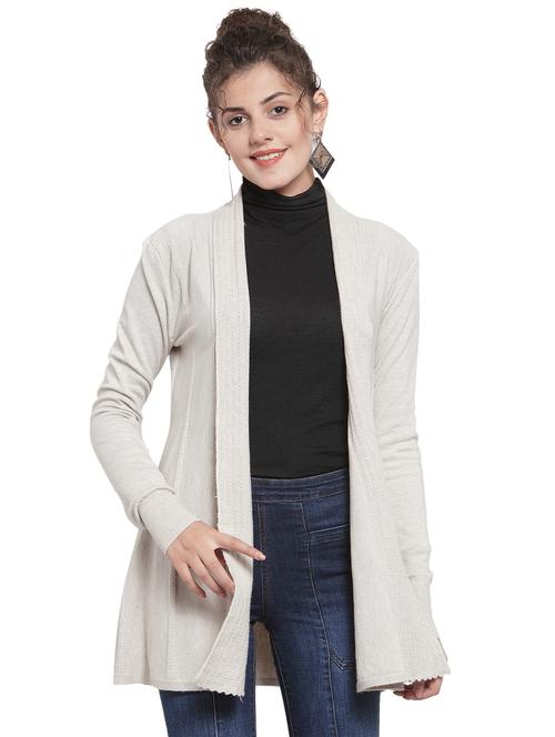 long sleeved solid shrug - 16668416 - Very Small Image - 1