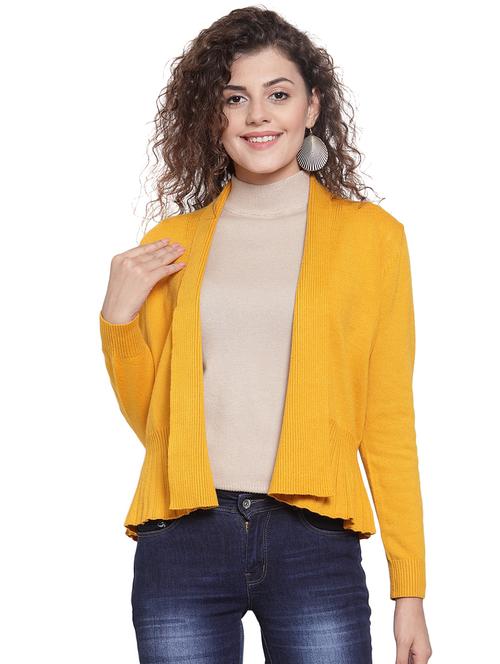 long sleeved solid shrug - 16668421 - Very Small Image - 1