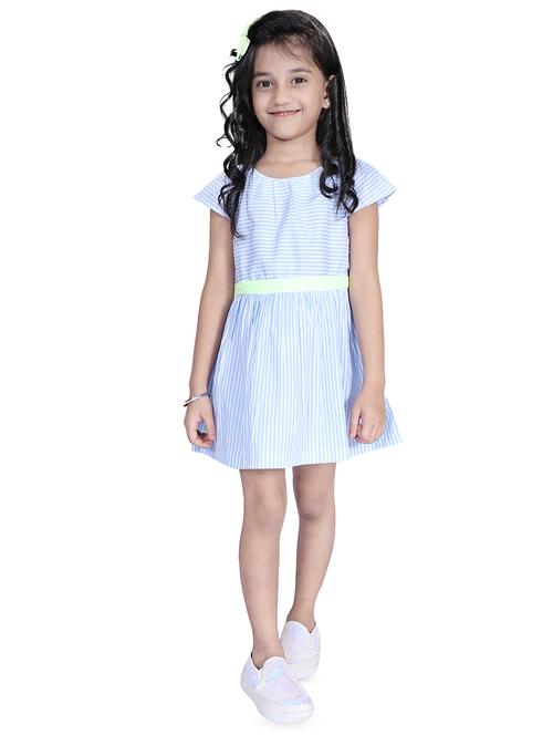 blue cotton frock - 16668525 - Very Small Image - 1