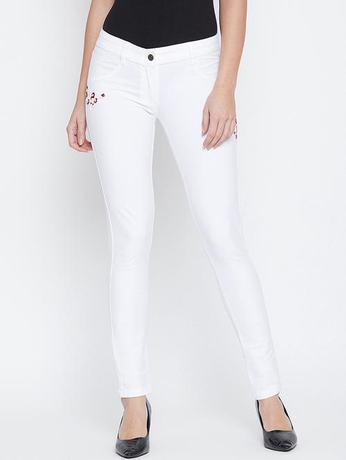 high rise solid jeans - 16669200 - Very Small Image - 1