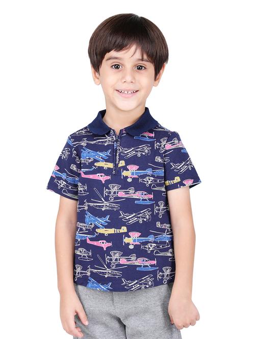zipper detail quirky print shirt - 16669384 - Very Small Image - 1