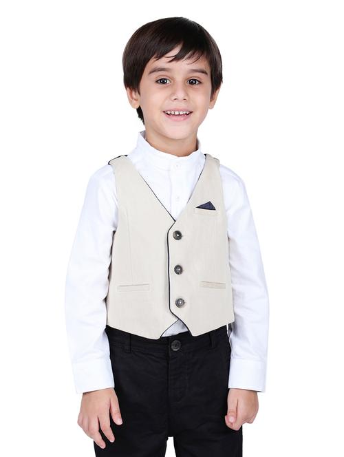 v neck pocket detail waistcoat - 16669389 - Very Small Image - 1