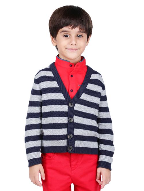 v neck striped sweater - 16669402 - Very Small Image - 1