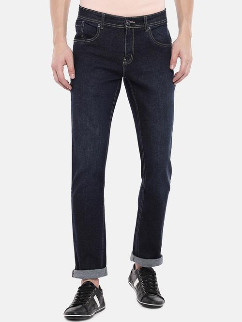 dark blue light washed denim jeans - 16672102 - Very Small Image - 1