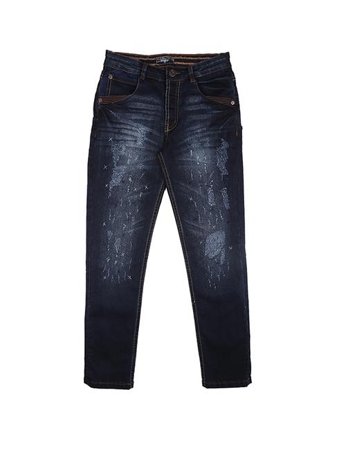 dark blue denim washed jean with suspender - 16672315 - Very Small Image - 1