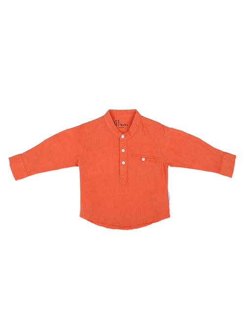 orange cotton shirt - 16672465 - Very Small Image - 1