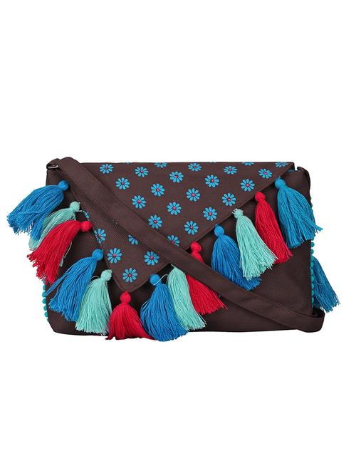 brown polyester sling bag - 16672790 - Very Small Image - 1