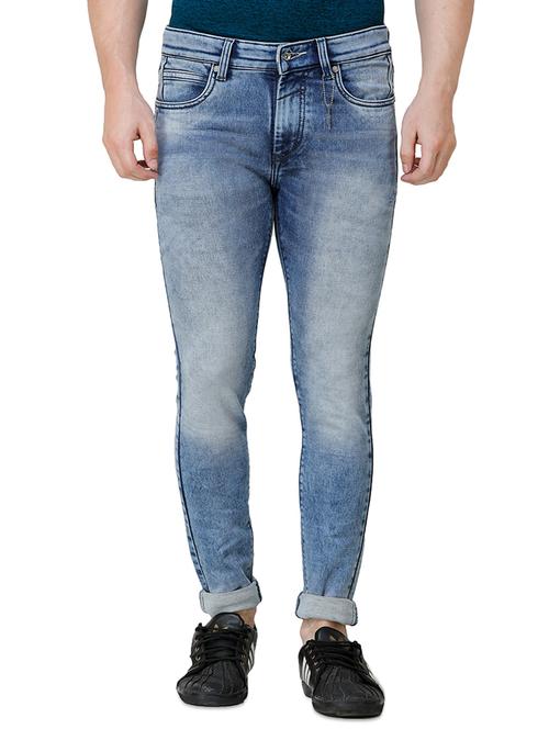blue heavy washed denim jeans - 16672928 - Very Small Image - 1