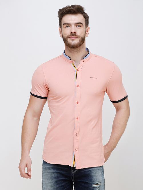pink solid casual shirt - 16673006 - Very Small Image - 1