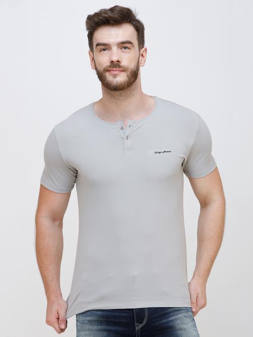 grey solid t-shirt - 16673058 - Very Small Image - 1