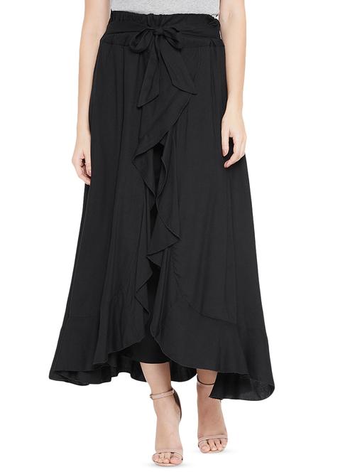 tie front ruffled palazzo - 16673563 - Very Small Image - 1