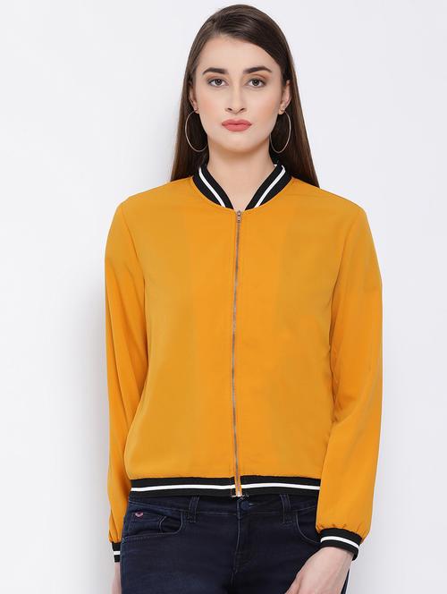 long sleeved contrast tape jacket - 16673785 - Very Small Image - 1