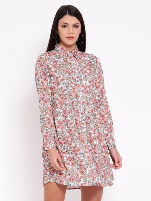long sleeved button up a-line dress - 16673874 - Very Small Image - 1