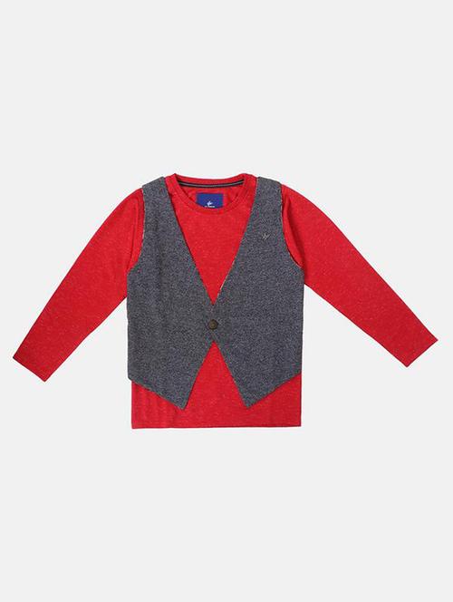 red fleece sweatshirt - 16674239 - Very Small Image - 1