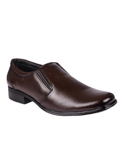 brown leather slip ons - 16674805 - Very Small Image - 1