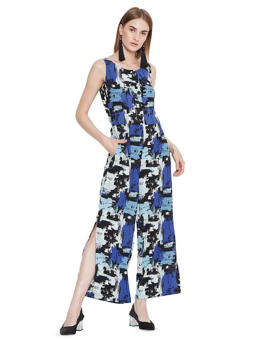 high slit full leg jumpsuit - 16675029 - Very Small Image - 1