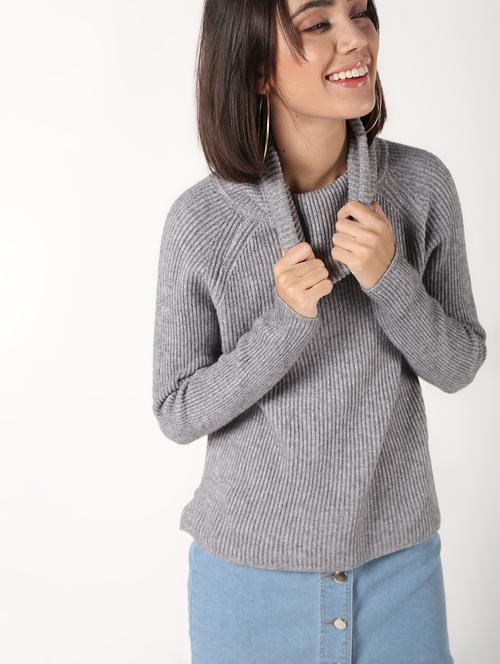 turtle neck asymmetric pullover - 16675705 - Very Small Image - 1