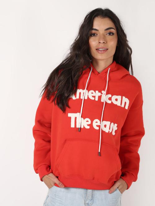 drop shoulder hooded fleece pullover - 16675716 - Very Small Image - 1