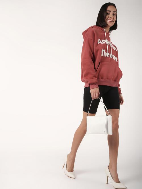 drop shoulder hooded fleece pullover - 16675717 - Very Small Image - 1