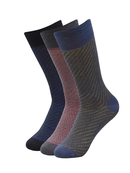 multi colored cotton above ankle length socks - 16676002 - Very Small Image - 1