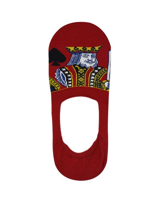 red cotton no show socks - 16676009 - Very Small Image - 1