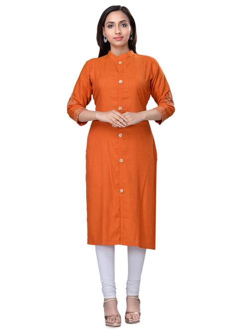 embroidered straight kurta - 16676456 - Very Small Image - 1