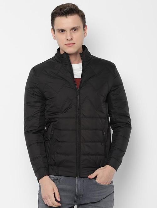 black solid quilted jacket - 16677686 - Very Small Image - 1
