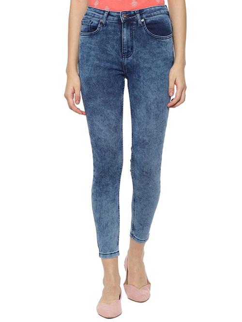 high rise stone washed jeans - 16677698 - Very Small Image - 1