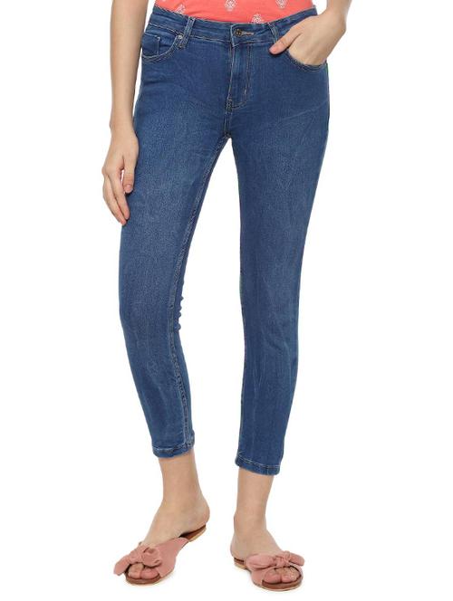 high rise stone washed jeans - 16677700 - Very Small Image - 1