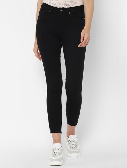 high rise solid jeans - 16677704 - Very Small Image - 1