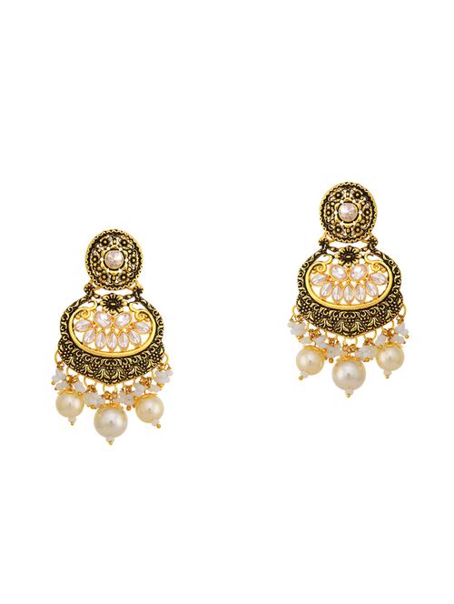 black metal drop earring - 16678492 - Very Small Image - 1