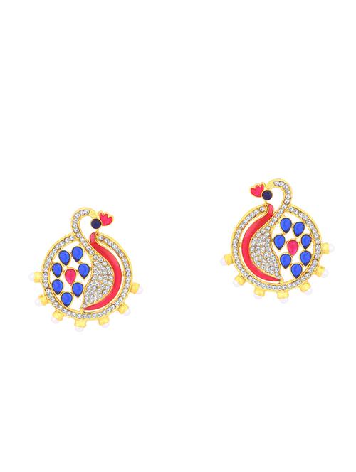 multi colored metal studs earring - 16678546 - Very Small Image - 1
