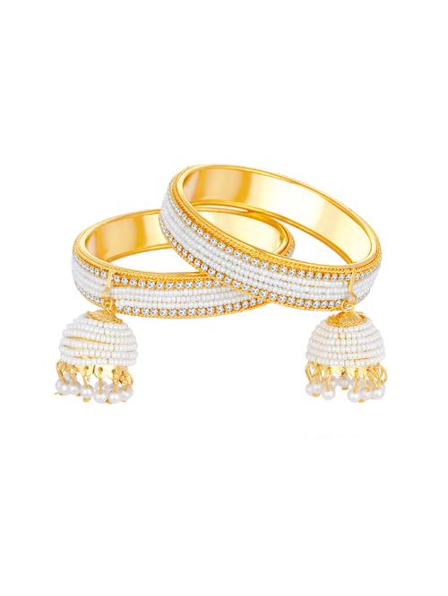 white gold tone metal bangles - 16678943 - Very Small Image - 1