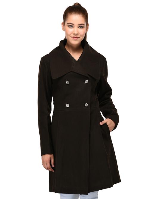 v-neck trench/overcoat coat - 16679826 - Very Small Image - 1