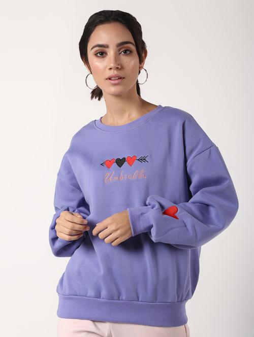 crew neck embroidered detail sweatshirt - 16680298 - Very Small Image - 1