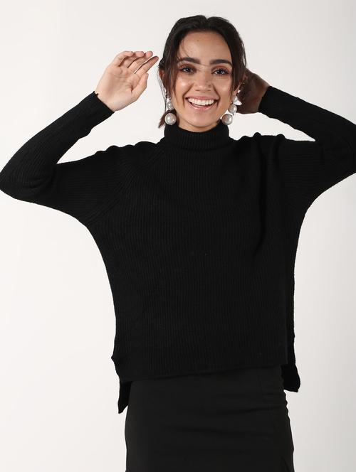 turtle neck solid pullover - 16680320 - Very Small Image - 1
