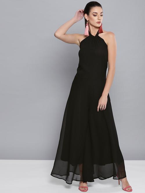 halter neck solid jumpsuit - 16680768 - Very Small Image - 1