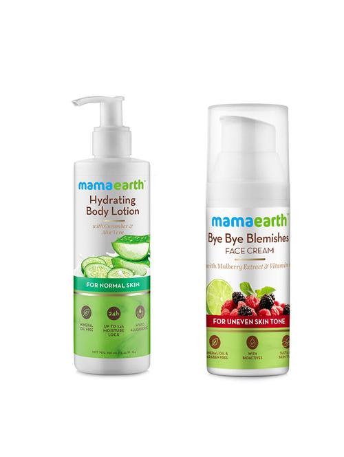 mamaearth hydrating natural body lotion bye bye blemishes for pigmentation - 16681218 - Very Small Image - 1