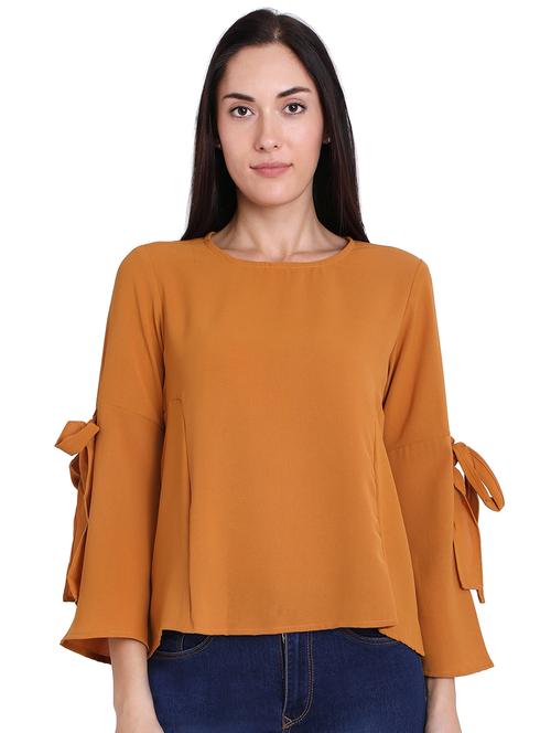 knot detail bell sleeved top - 16681470 - Very Small Image - 1
