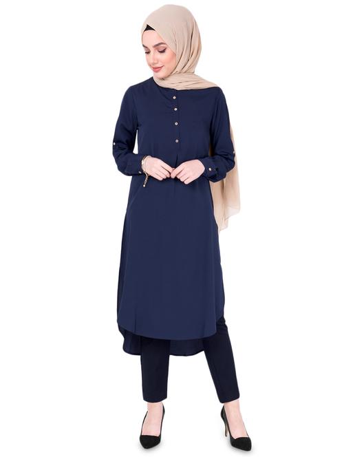 side slit high-low kurta - 16681711 - Very Small Image - 1